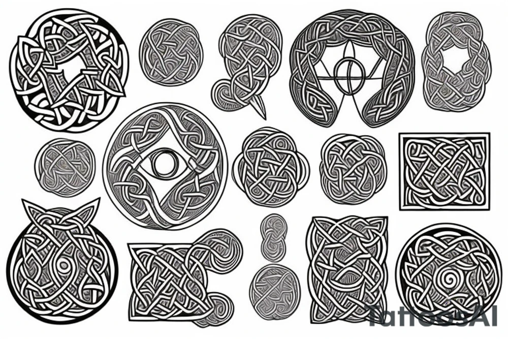 Celtic, feminine, circular. tattoo idea