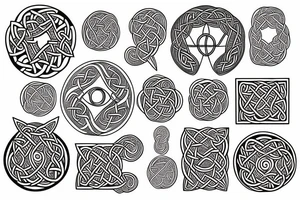Celtic, feminine, circular. tattoo idea