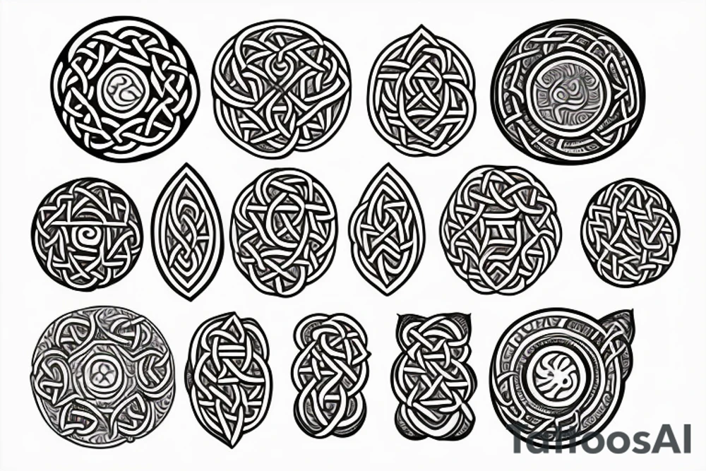 Celtic, feminine, circular. tattoo idea