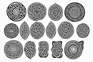 Celtic, feminine, circular. tattoo idea
