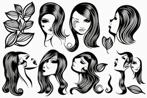 woman body tattoo idea