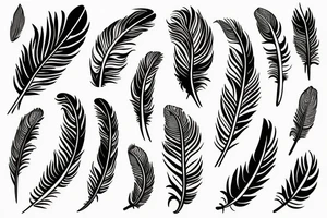 feather tattoo idea