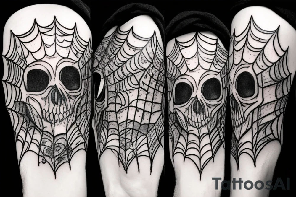 Spider with a skull tattoo idea