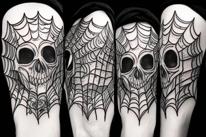 Spider with a skull tattoo idea