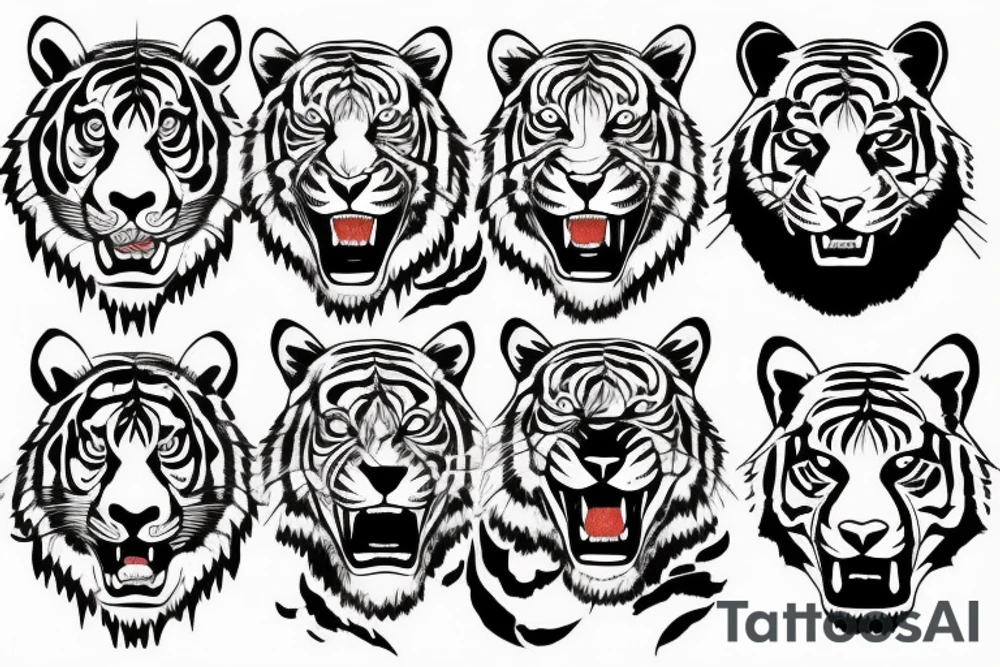 Tiger on the forearm tattoo idea