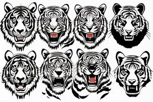 Tiger on the forearm tattoo idea