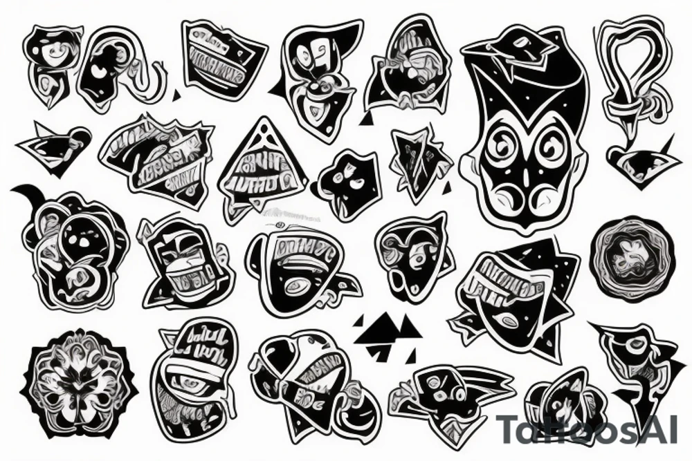 Инопланетяне в фуражке tattoo idea