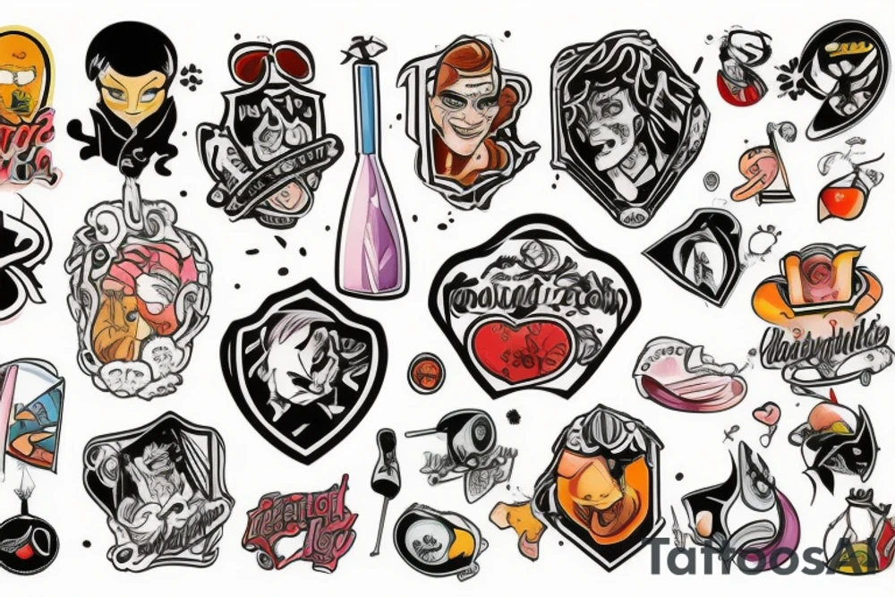 Инопланетяне в фуражке tattoo idea