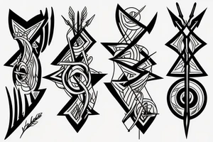 Three arrows tattoo idea