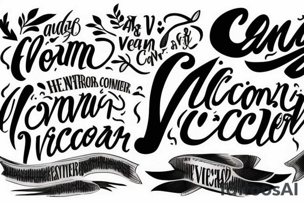 the inscription "and he came out victorious, and to conquer" tattoo idea