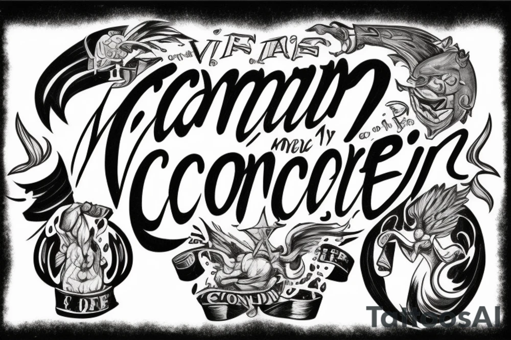 "and he came out victorious, and to conquer" tattoo idea