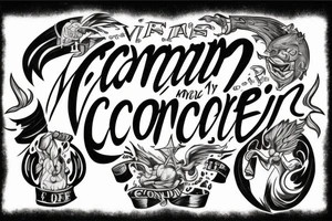"and he came out victorious, and to conquer" tattoo idea