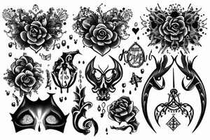 gothic illustration tattoo idea
