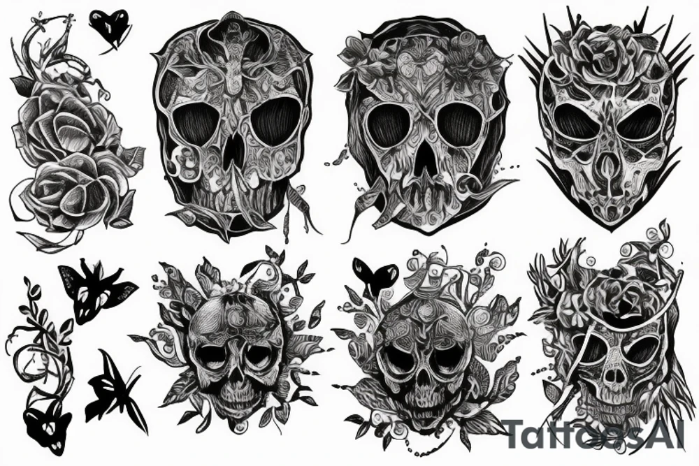 gothic illustration tattoo idea