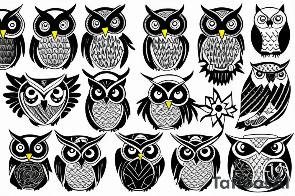 owl daughter tattoo idea
