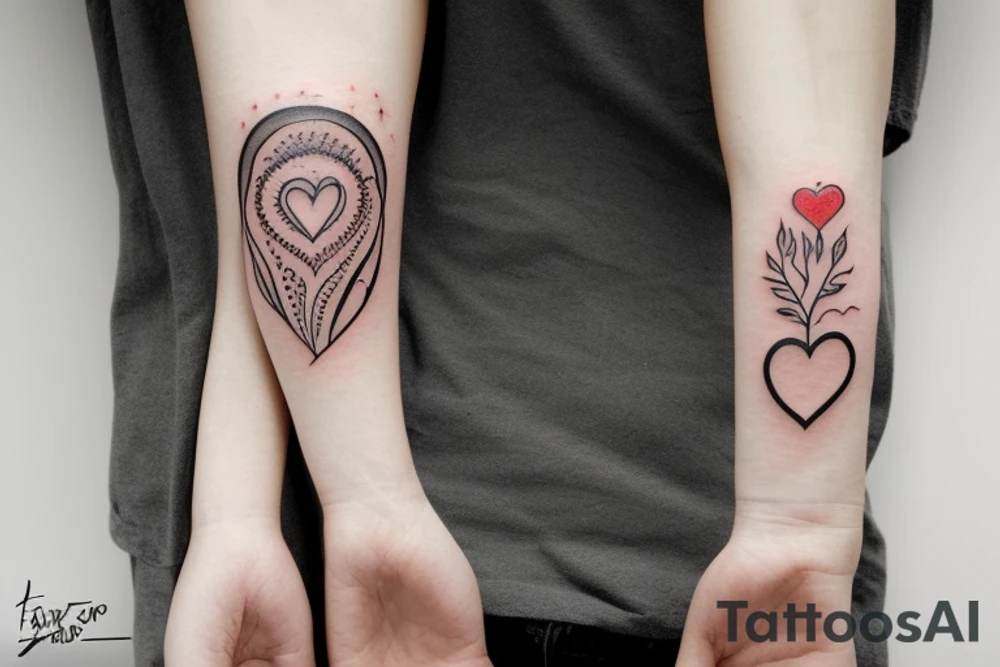 The inscription "Amor Fati" styled with fire tattoo idea