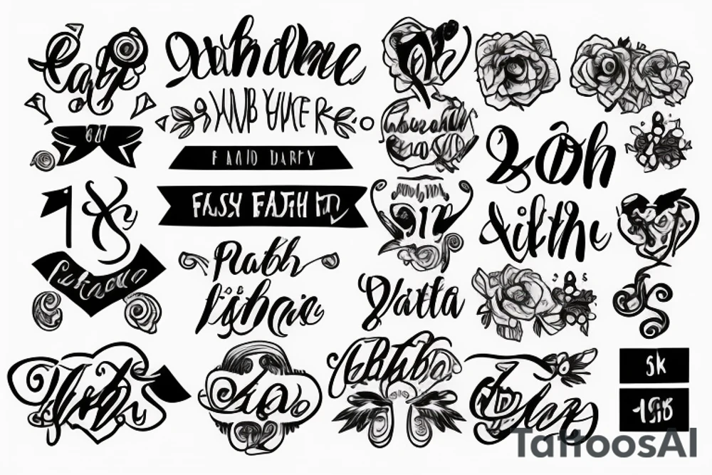 Baby name with date of birth tattoo idea