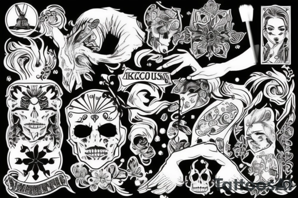 Насекомое цикада с компасом викингов tattoo idea Насекомое цикада с компасом викингов tattoo idea