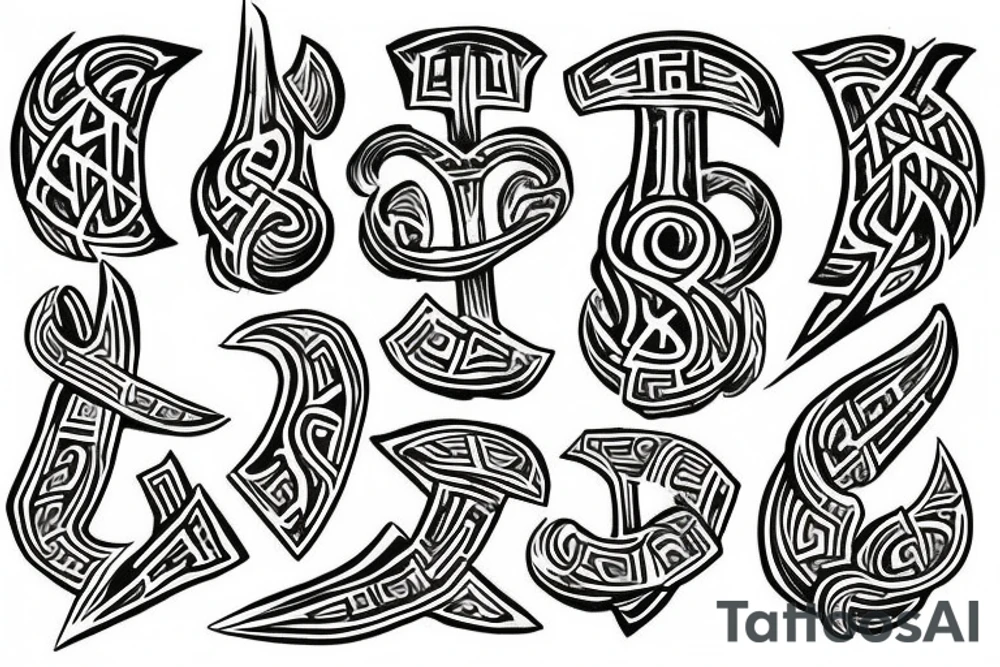 Runes slavsnian tattoo idea