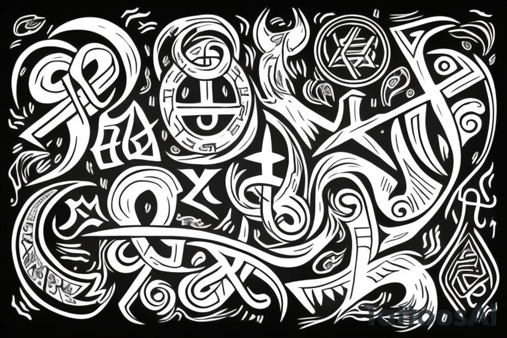Runes slavic tattoo idea