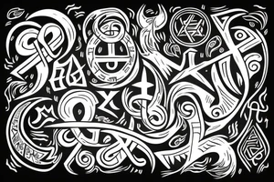 Runes slavic tattoo idea