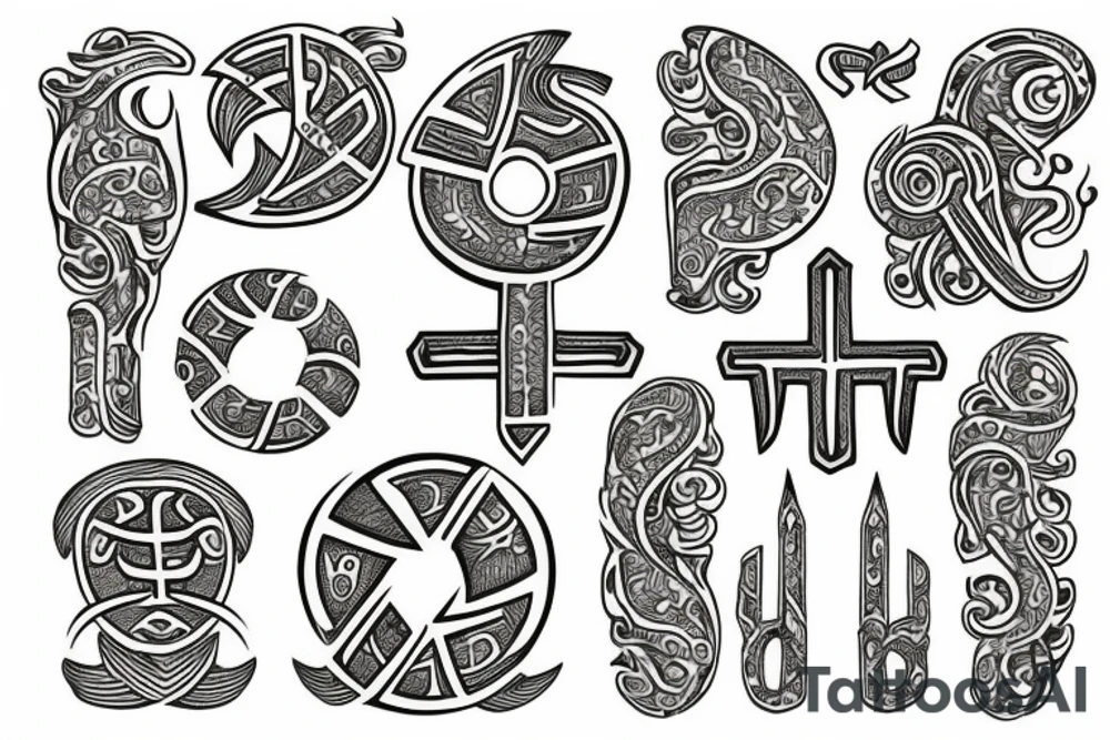 Runes slavic tattoo idea