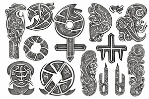 Runes slavic tattoo idea