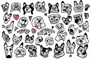 Funny dog tattoo idea