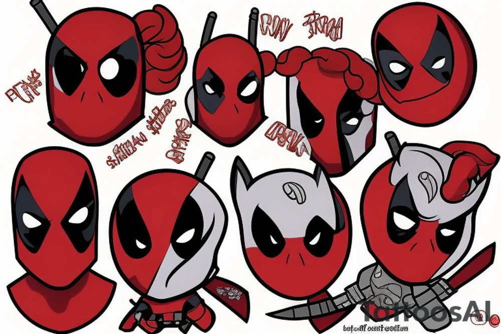Deadpool pony tattoo idea