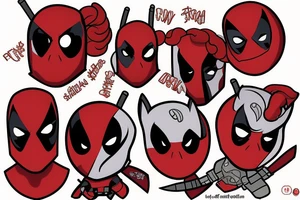 Deadpool pony tattoo idea