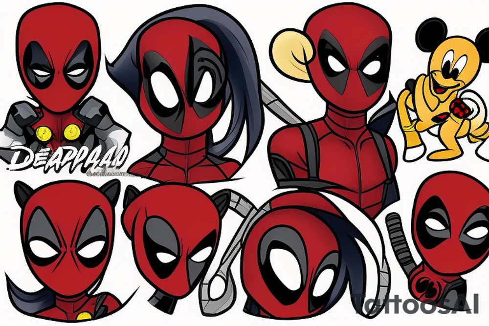 Deadpool pony tattoo idea
