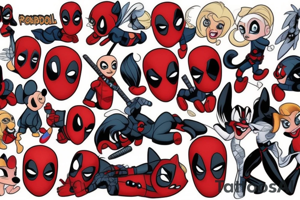 Deadpool pony tattoo idea