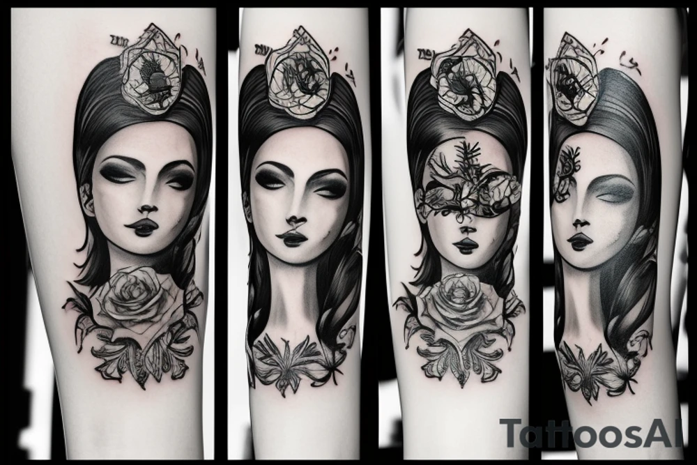Львица и два львенка tattoo idea