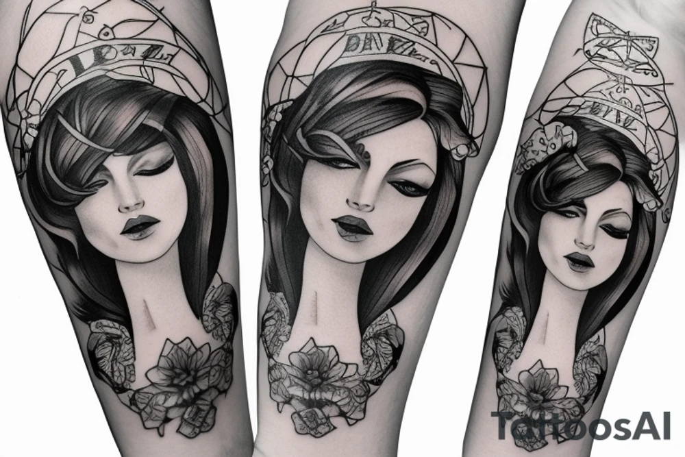 Львица и два львенка tattoo idea