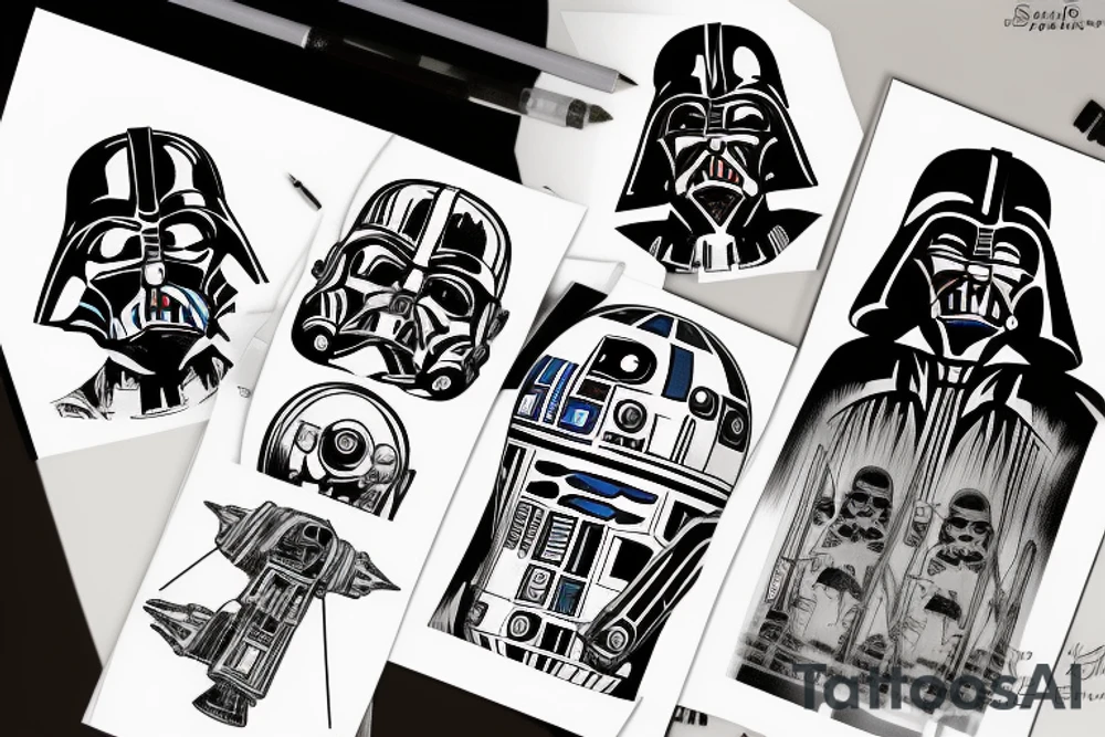 Star wars dark side imperial tattoo idea