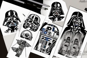 Star wars dark side imperial tattoo idea