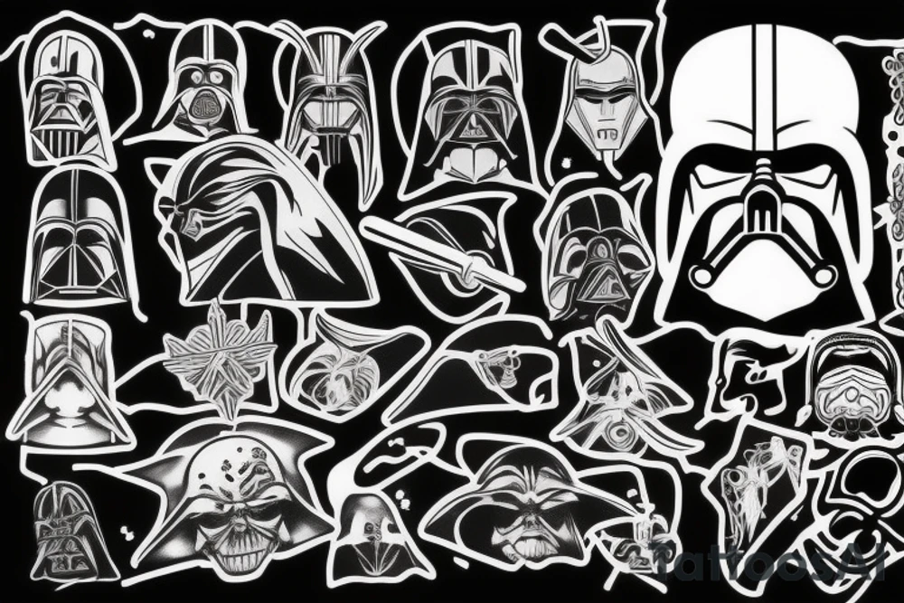 Dark side of the force tattoo idea