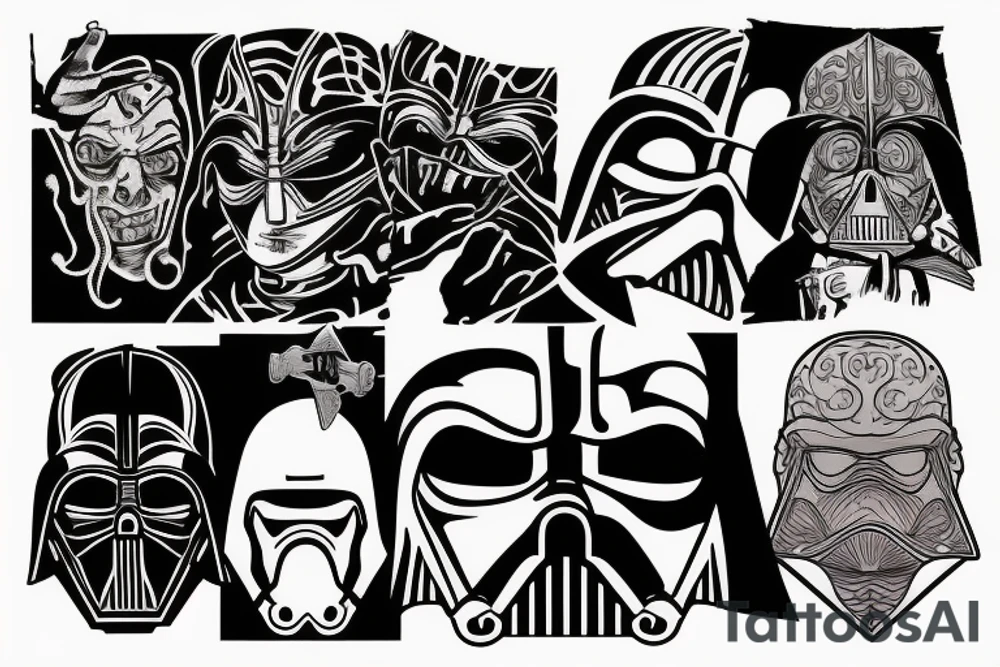 Dark side of the force tattoo idea