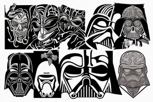 Dark side of the force tattoo idea