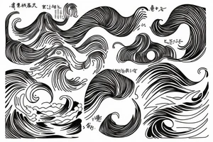 Waves and Rika Furude tattoo idea