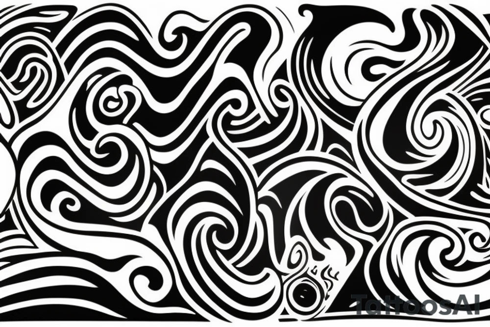 Waves tattoo idea