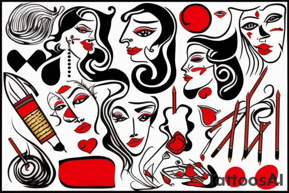 Red Cigarette tattoo idea