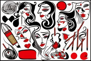 Red Cigarette tattoo idea