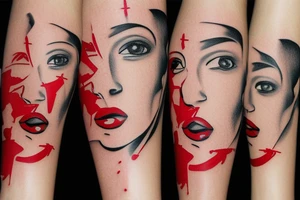 Red Cigarette tattoo idea