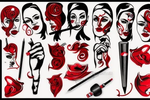 Red Cigarette tattoo idea