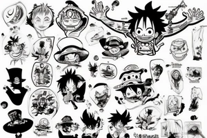 Luffy tattoo idea