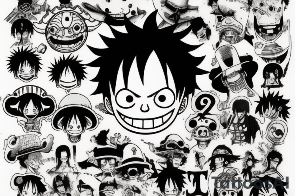 One piece Luffy tattoo idea