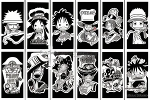 One piece Luffy tattoo idea