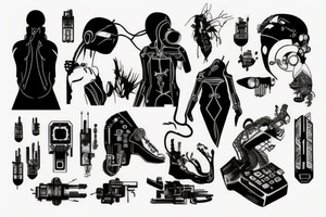 cyberpunk tattoo idea