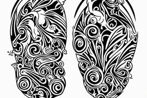 bottle of wine tattoo idea